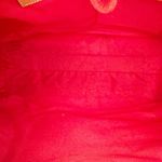 Claudia Firenze Purse British Tan Leather Red Suede Trim Handbag Tote Italy READ Brown Photo 12