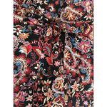 Festival Western Boho Cowgirl Jumpsuit Women Small Paisley Coquette Colorful Black Photo 9