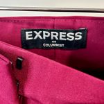 EXPRESS  Women’s Columnist Straight Pants Maroon Size 8 EUC Workwear Trendy Cute Photo 3