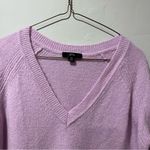 J.Crew Merino V-Neck Tunic Long Sleeve Sweater Lilac XS Light Weight Photo 3