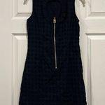 Sail To Sable  Eyelet Ruffle Dress Navy Blue Womens Size 0 Photo 1