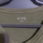 Wonderly  forest green blouse with ruffle sleeve size large  Photo 4