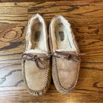 UGG  Tan Moccasin Slippers with Plush Lining Photo 1