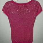Boston Proper  Rhinestone Sweater Pink Photo 3