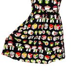 Retrolicious ModCloth Bento Box Sushi Print Sleeveless Dress Black Size Small Photo 5