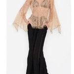 Alice McCALL | 0 XS | "love myself" lace floral blouse Feminine Top Bell Sleeve Photo 1