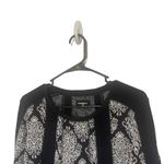 Ruff Hewn Ruff Hewn Women Medium Petite Black White Jacquard Long Sleeve Sweater Photo 1