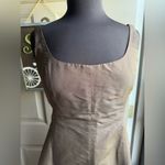 J.Crew Vintage Y2K  brown silk holiday sleeveless dress, size 12 Photo 1