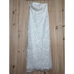 Lulus NWT  Loving Mentality White Tulle Beaded Strapless Midi Dress Bridesmaid S Photo 1