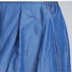 POL  size S mini skirt. Blue Embroidered Women's Skirt, soft cotton denim Photo 2