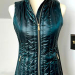 Calvin Klein Shimmer Forest Green Down Puffer Jacket from Performance size XS Photo 0