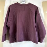 Madewell Betterterry Henley Sweatshirt Raglan Oversized Pullover Purple XS Photo 6