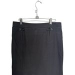 Club Monaco  Women's Sz 6 Black Knee Length Pencil Skirt Virgin Wool Blend Office Photo 1