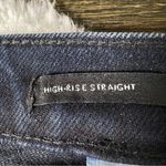 Banana Republic  Premium Denim High-Rise Straight Leg Frayed Hem Cutoff Jeans Photo 11