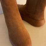 FitFlop women chestnut brown suede platform Chelsea boots size. 9.5 Photo 0