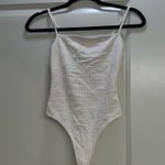 Berksha Bershka white lined thong cheeky one piece swimsuit bikini Photo 0