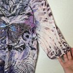 Apt. 9  y2k Butterfly Rhinestone Graphic Short Sleeve Fairycore Top L Photo 5