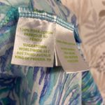 Lilly Pulitzer Long Sleeve Henley Top Sparkling Blue Oh Shucks Pima Cotton XS Photo 6