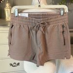 Members Mark Sandy Mocha Latte Twill Knit Comfy Shorts Small New Drawstring  Photo 1