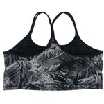 DKNY Black Pixel Palm Print Workout Bra Crop Top Photo 3