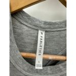 Fabletics Top Women SMALL Light Grey Heather Tinsley Waffle Sleeveless Tank Photo 5