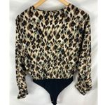 Lush Clothing Lush Animal Print V Neck Bodysuit Size Medium Photo 4
