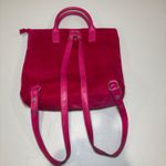 Juicy Couture  Pink Velvet Bow Convertible Tote Bag‎ Backpack Fairycore Y2K Photo 2