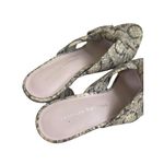 Loeffler Randall Snake Print Leather Knot Sandals Heels Size 6.5 Photo 4