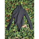 Aerie  Black Ribbed Longsleeve Bodysuit Size Small Photo 4