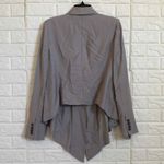 Elizabeth and James  high low gray blazer jacket Women’s Size 6 Photo 4