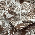 Coldwater Creek Brown & White Leaf Pattern 100% Cotton Long Sleeve Jacket MP Photo 7