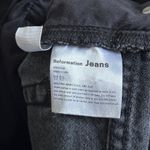 Reformation  Isabelle Pleated Short Size 25 Black Denim High Waisted Jean Photo 5