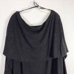 Jaclyn Smith  Plus Size 3X Sweater Off Shoulder Gray Sequins Knit Long Sleeve 342 Photo 3