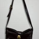 Perlina  Brown Leather Bag Gold Hardware Photo 0