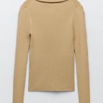 ZARA RIBBED KNIT POLO SHIRT Photo 10