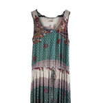 Christine V Multi Print Maxi Dress Women’s Size L Boho Summer Casual Vacation Green Size L Photo 4