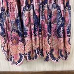 Zimmermann Laurel Billow Embroidered Linen Midi Dress Navy Baroque Floral 1 AU Photo 6