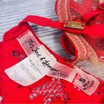 For Love & Lemons  skivvies red lace appliqué sheer strapy bralette lingerie to Photo 5