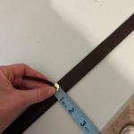Vintage 90s Brown Distressed Worn in Genuine Harness Leather Belt Size Large Photo 8