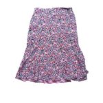 Altuzarra Cottagecore Silk Floral Skirt Medium Pink Coquette Fairy Boho Bloom Photo 3