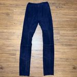 Shari’s Place Genuine Leather Dark Blue Pants Size 10 Photo 8
