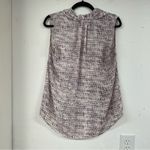 Rachel Zoe  Purple Abstract Print Sleeveless Blouse Womens M Flowy Classic Top Photo 6