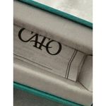 Cato  Silver Tone‎ Bangle Cuff Watch Rectangular Face Quartz Japan Movement Photo 8