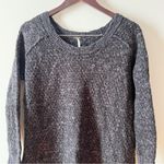 Free People  Charcoal Gray Cotton/Wool Blend Pullover Sweater Size Medium Photo 1