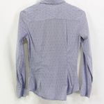 ZARA  Blue and White Button-Down Shirt Photo 7