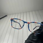 Bright Multicolor Rectangle Frame Reader Glasses Blue Photo 3