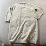 Minimum Beige Oatmeal Longline Mohair & Wool Blend Sweater Cardigan Size Small Gray Photo 5