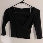 Timing Crop Top Black Photo 3