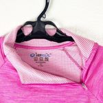 IBKUL Pink Asymmetrical Side Pockets Quarter Zip Pullover, Size Small Photo 5