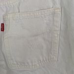 Levi's 501 White Distressed Cropped Jeans Photo 5